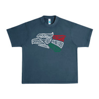 Midnight Navy mexico flag Urban Heavy Tee - artisFamous