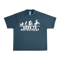 Midnight Navy motocross motocicleta evolución offroad Urban Heavy Tee - artisFamous