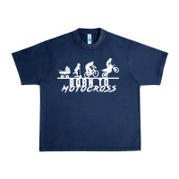 Navy motocross motocicleta evolución offroad Urban Heavy Tee - artisFamous