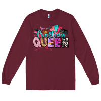 Burgundy crafting queen Long Sleeve Tee - Artiststas