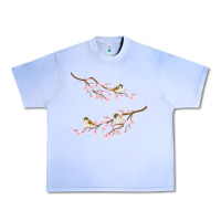 Grape Ice cherry blossom sakura with bird Urban Heavy Tee - artisFamous