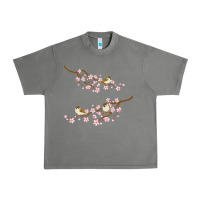 Tornado cherry blossom sakura with bird Urban Heavy Tee - artisFamous
