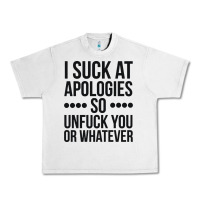 Lunar Rock i suck at apologies so unfuck you or whatever swearing black Urban Heavy Tee - artisFamous