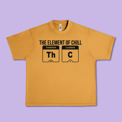 Mens The Element Of Chill Thc Marijuana Joke Black Urban Heavy Tee Designed By Artisfamous