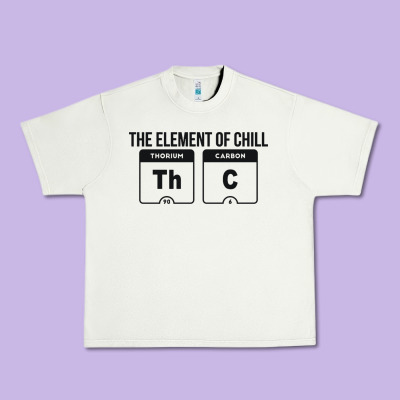 Mens The Element Of Chill Thc Marijuana Joke Black Urban Heavy Tee Designed By Artisfamous