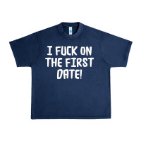 Navy i f'ck on the first date Urban Heavy Tee - artisFamous
