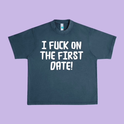 I F'ck On The First Date Urban Heavy Tee Designed By Artisfamous
