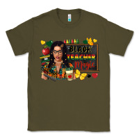 Army Green Juneteenth black teacher magic Classic Tee - FaDigitalArtStudio