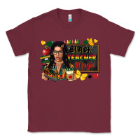 Burgundy Juneteenth black teacher magic Classic Tee - FaDigitalArtStudio