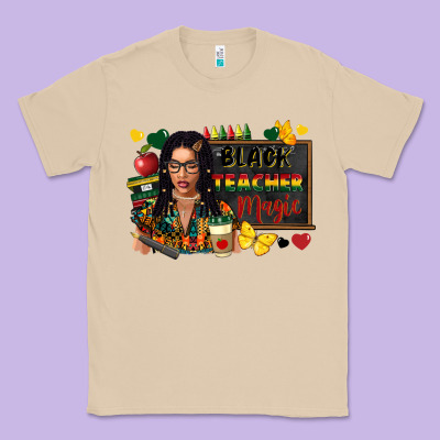 Juneteenth Black Teacher Magic Classic Tee Designed By Fadigitalartstudio