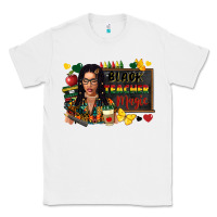 White Juneteenth black teacher magic Classic Tee - FaDigitalArtStudio