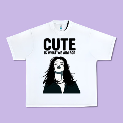 Cute Is What We Aim For Urban Heavy Tee Designed By Artisfamous
