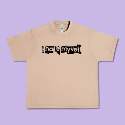 I Hate Myself Urban Heavy Tee Designed By Artisfamous