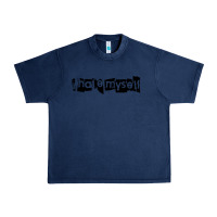 Navy i hate myself Urban Heavy Tee - artisFamous