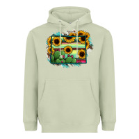 Matcha wyoming map sunflower cactus serape Heavyweight Hoodie - RanaPortraitStore