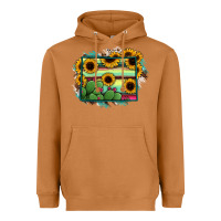 Meerkat wyoming map sunflower cactus serape Heavyweight Hoodie - RanaPortraitStore