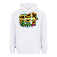 White wyoming map sunflower cactus serape Heavyweight Hoodie - RanaPortraitStore