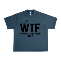 Midnight Navy where's the fish Urban Heavy Tee - artisFamous