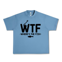 Pebble Blue where's the fish Urban Heavy Tee - artisFamous