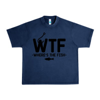 Navy where's the fish Urban Heavy Tee - artisFamous