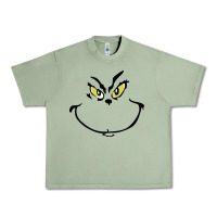 Oil Green Grinch Face Urban Heavy Tee - artisFamous
