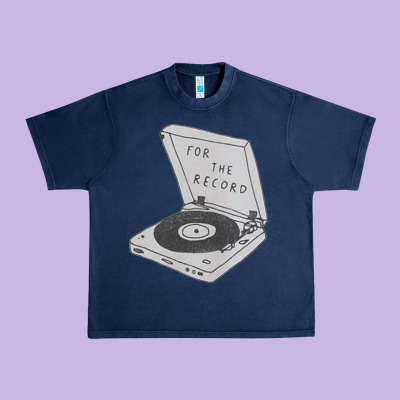 For The Record Urban Heavy Tee Designed By Artisfamous