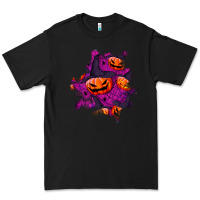 Black halloween pumpkin patch  3 Premium Tee - BundleAndBundleShop