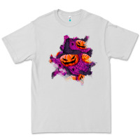 Dove Grey halloween pumpkin patch  3 Premium Tee - BundleAndBundleShop