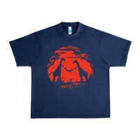 Navy giraffe Urban Heavy Tee - artisFamous