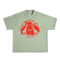 Oil Green giraffe Urban Heavy Tee - artisFamous
