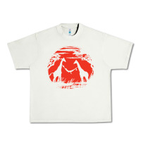 Pistachio giraffe Urban Heavy Tee - artisFamous