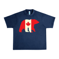 Navy Canadian Bear Urban Heavy Tee - artisFamous