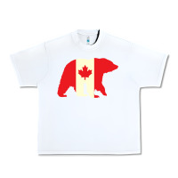 White Canadian Bear Urban Heavy Tee - artisFamous