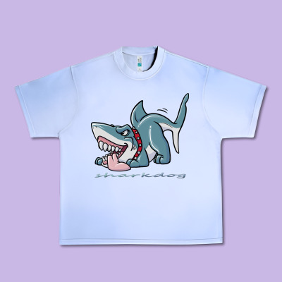 Sharkdog Sticker Urban Heavy Tee Designed By Artisfamous