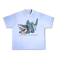 Grape Ice Sharkdog Sticker Urban Heavy Tee - artisFamous