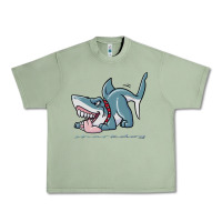 Oil Green Sharkdog Sticker Urban Heavy Tee - artisFamous