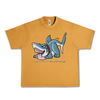 Peanut Butter Sharkdog Sticker Urban Heavy Tee - artisFamous