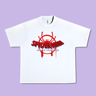 Into The Spider Verse Film Urban Heavy Tee Designed By Artisfamous