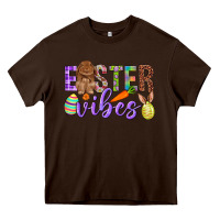 Chocolate Brown Easter Vibes Heavy Core Tee - BundleAndBundleShop