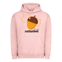 Pigment Salmon Welcome Autumn Urban Hoodie - Bettercallsaul