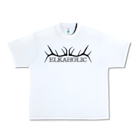 White Elkaholic Urban Heavy Tee - artisFamous