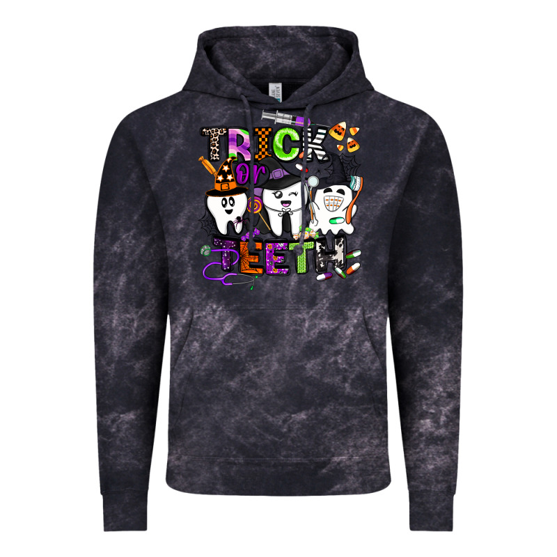 Trick Or Teeth Vintage Hoodie by BarkalooDesign | Teevron