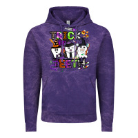 Cloud Purple trick or teeth Vintage Hoodie - BarkalooDesign