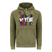 Vintage Olive trick or teeth Vintage Hoodie - BarkalooDesign