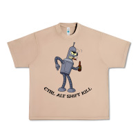 Burro Futurama Ctrl Alt Shift Kill Bender Urban Heavy Tee - artisFamous