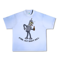 Grape Ice Futurama Ctrl Alt Shift Kill Bender Urban Heavy Tee - artisFamous