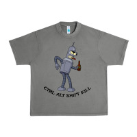 Tornado Futurama Ctrl Alt Shift Kill Bender Urban Heavy Tee - artisFamous