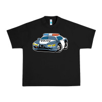 Black police car Urban Heavy Tee - artisFamous