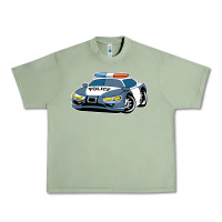 Oil Green police car Urban Heavy Tee - artisFamous