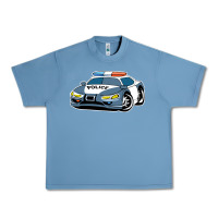 Pebble Blue police car Urban Heavy Tee - artisFamous